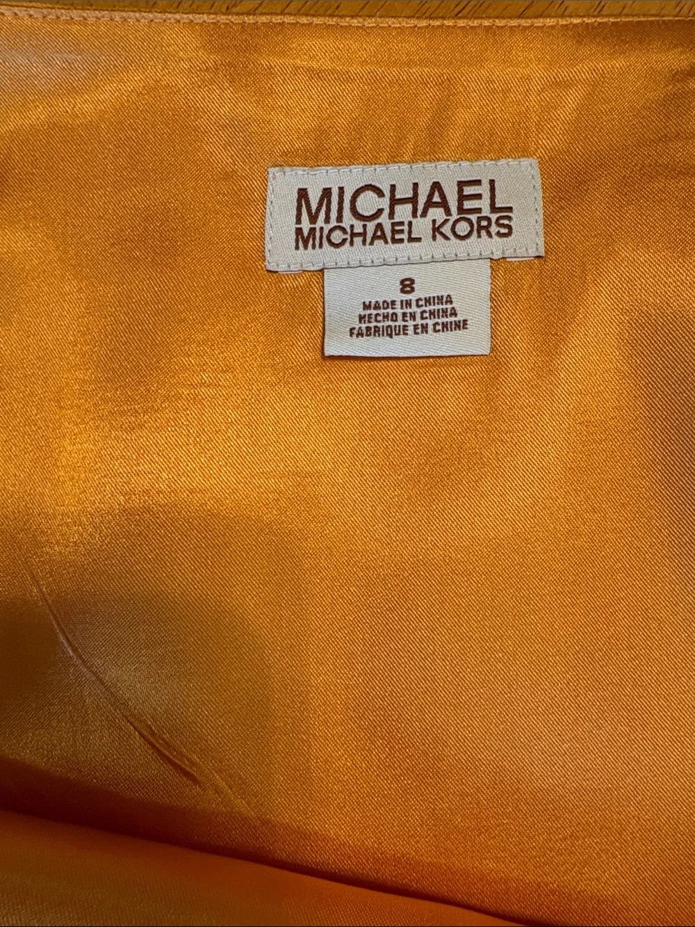 Michael Kors Yellow Linen Skirt Size 8 Floral Eyelet Embroidered Scallop Hem